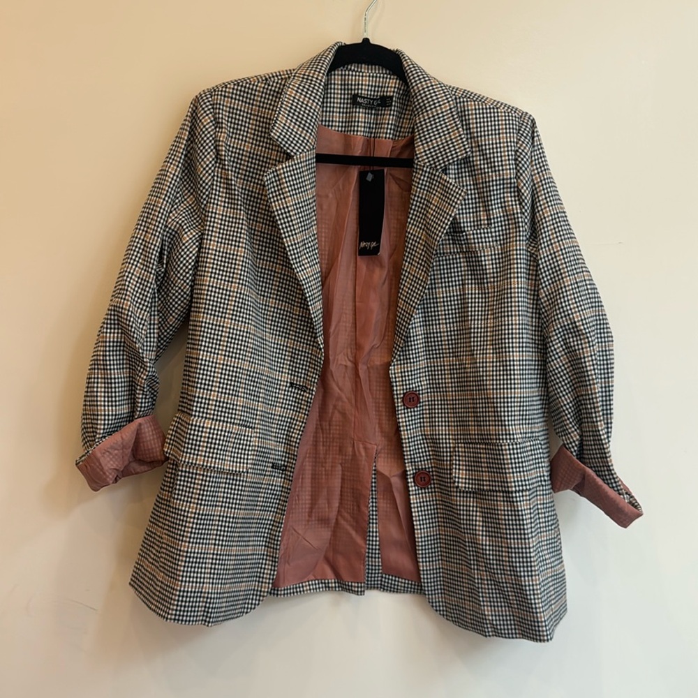 HERRINGBONE BLAZER NEW WITH TAGS